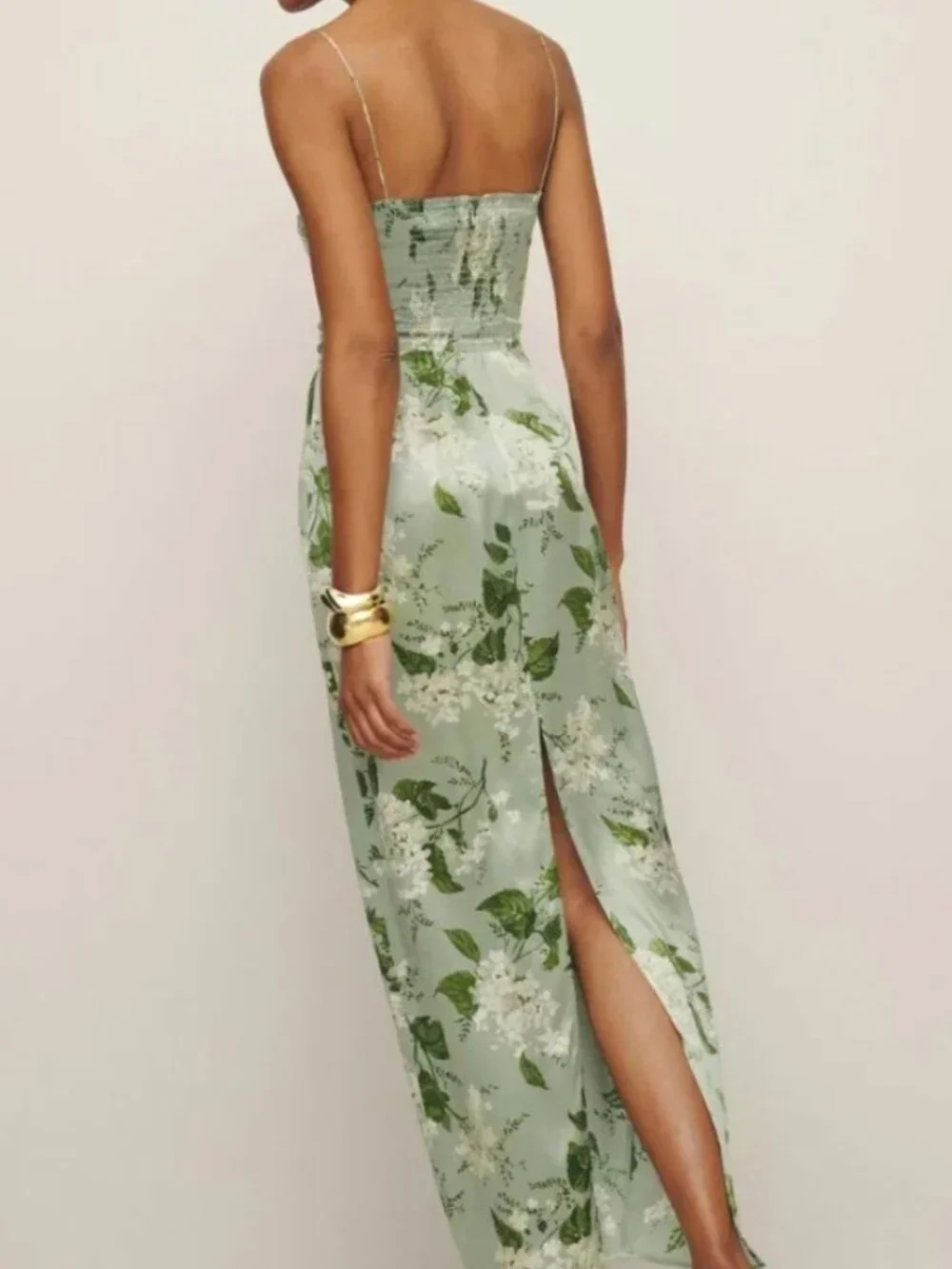 Reformation Frankie Silk Dress - tea garden - Picture 2 of 6